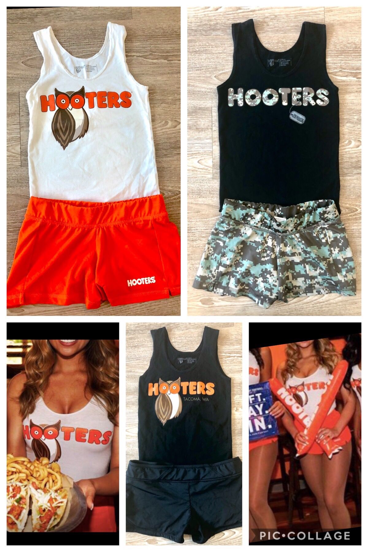 Hooters Uniform Halloween Costume Selection ONE OF EACH UNIFORM LEFT