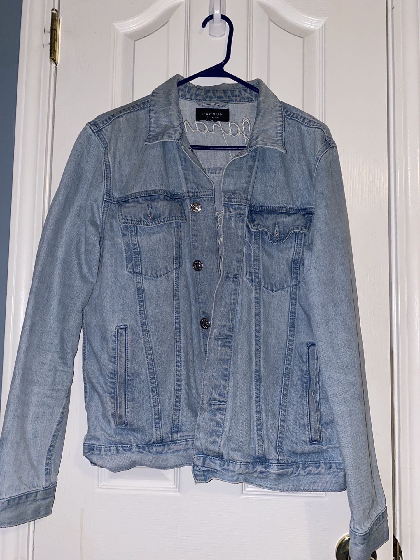Pacsun light blue denim jean jacket