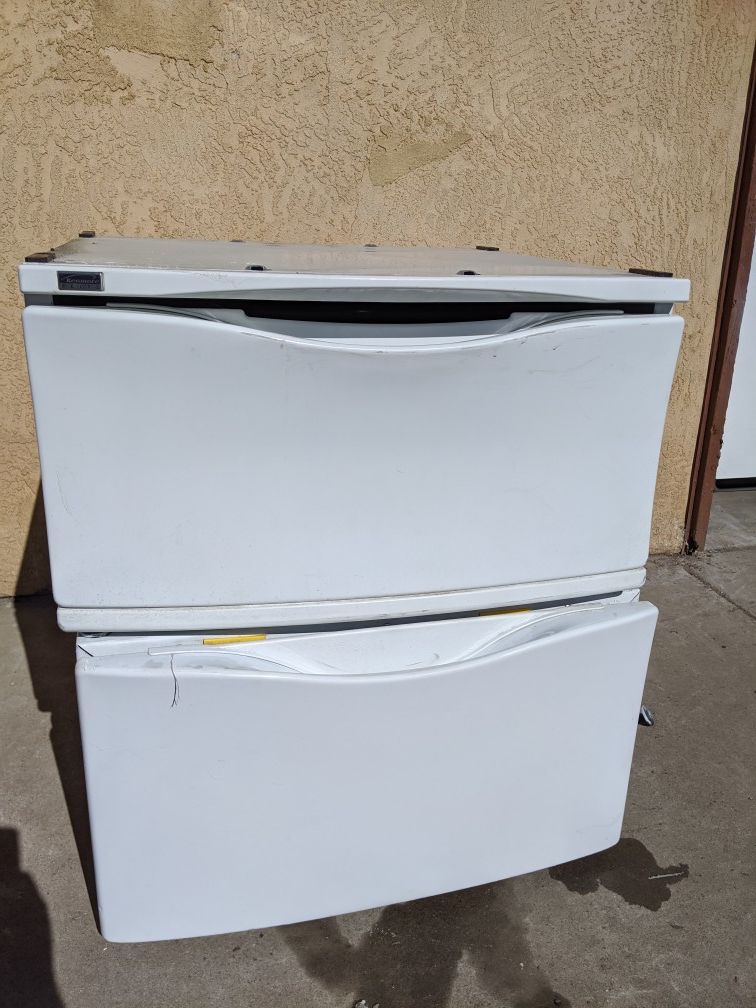 Washer Dryer Storage Pedestal Drawer Risers Whirlpool Maytag Kenmore