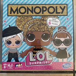 B.C. Exclusief In hoeveelheid Monopoly Game: L.O.L. SurprIse! Edition Board Game, for Kids Ages 8 and Up  for Sale in Crystal City, CA - OfferUp