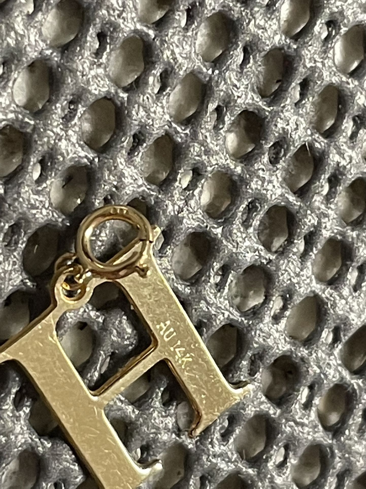 14K Letter “H” Pendant Or Charm