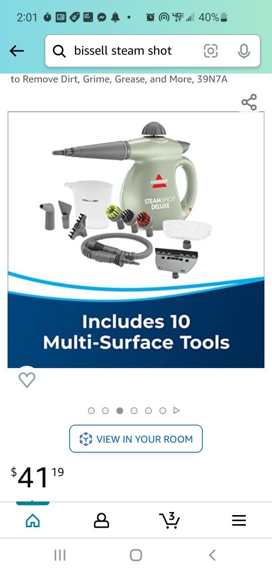 Bissell Steamshit Delux Hard Surface Steam Cleaner