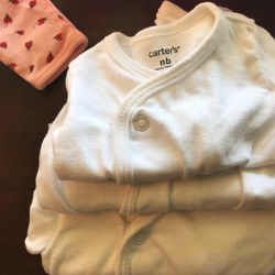 4 New Newborn Baby 3 Month Sleeper Nightgowns By Carter’s And More Infant Newborn Items Thumbnail