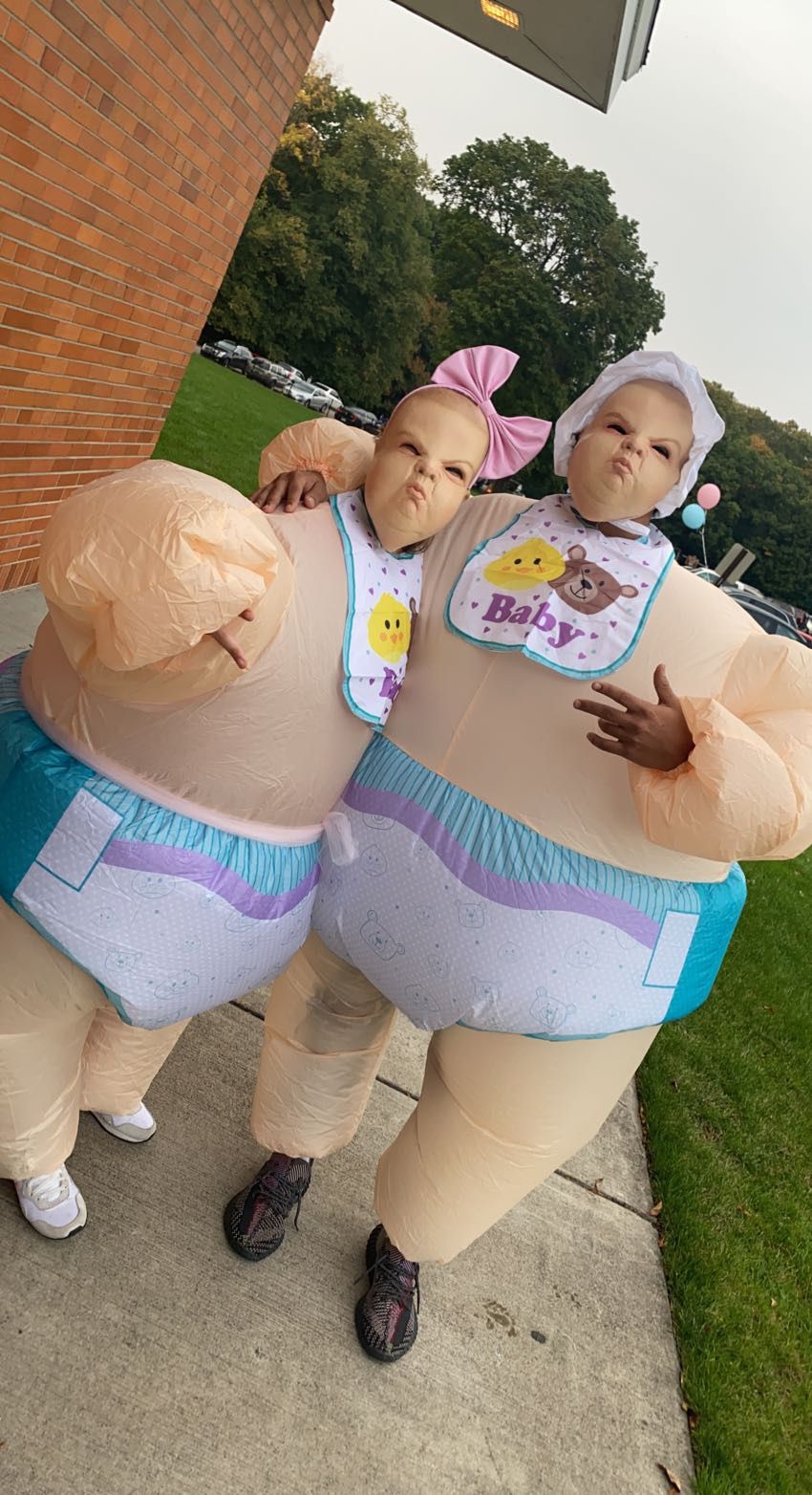 Inflatable Baby Costumes With Masks 