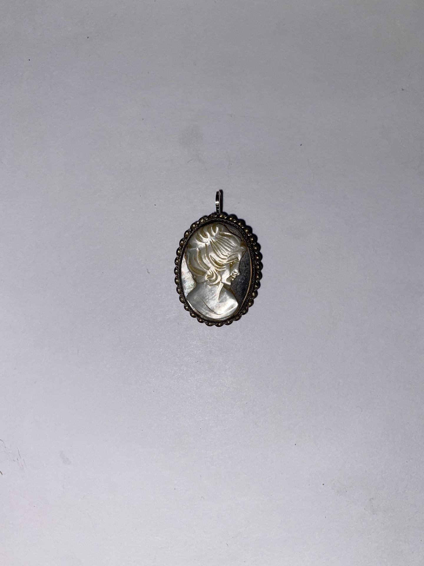 Vintage - 925 Sterling Silver - Cameo Queen - Brooch/Pendant