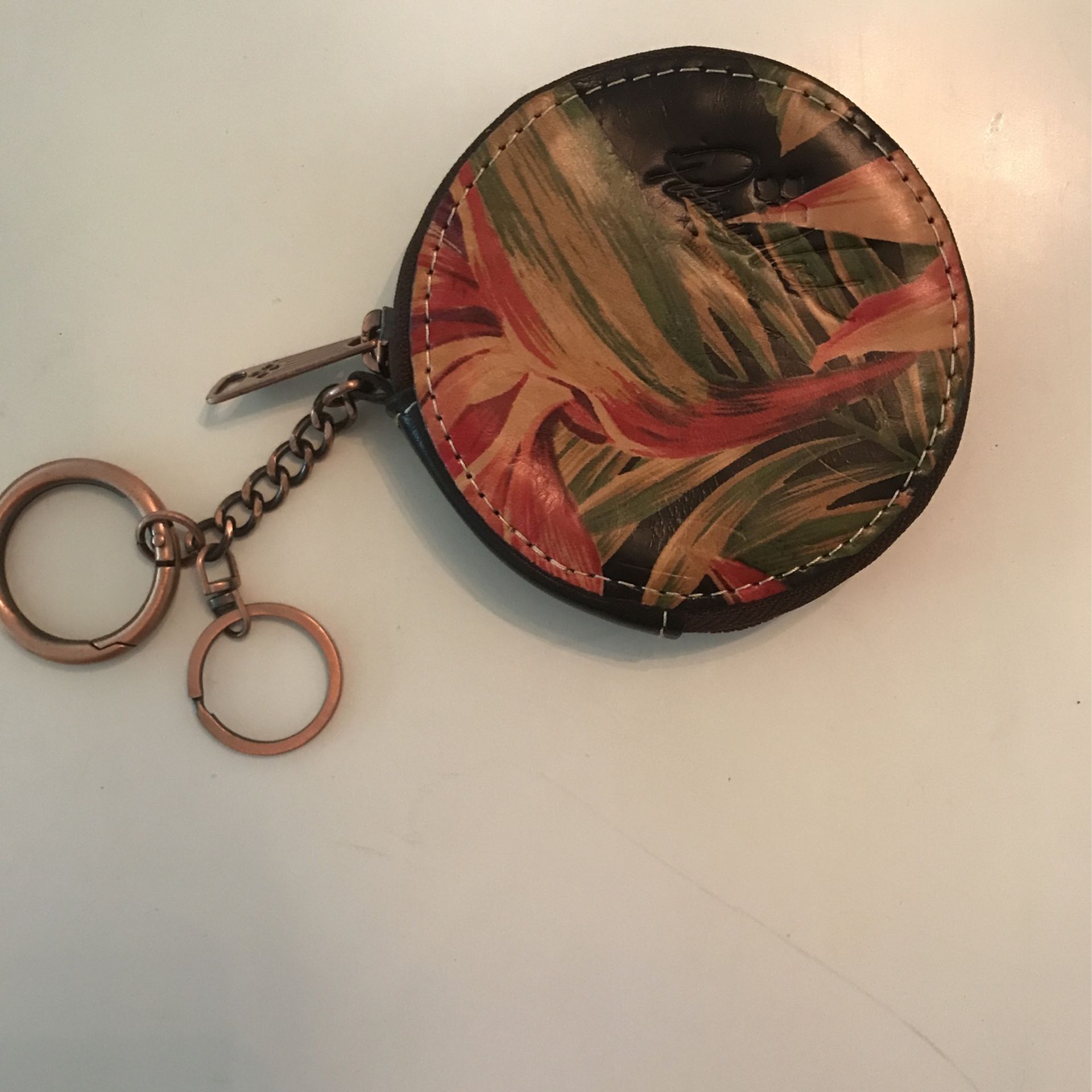 Patricia Nash Small Coin purse Key chain Pouch