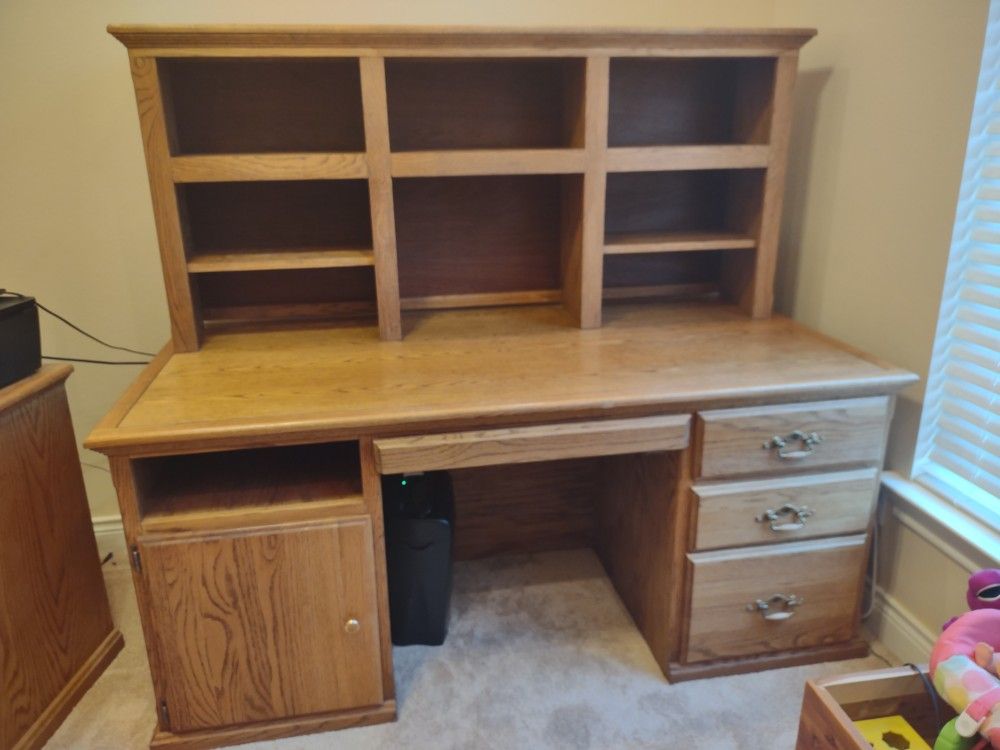 Desk Solid Oak for Home or Office