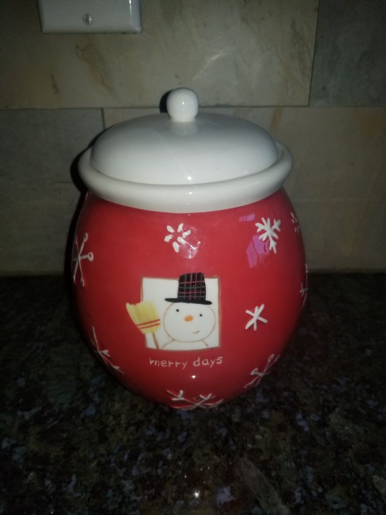Christmas Cookie Jar (Perfect to put in a Christmas Basket)