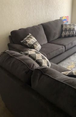 Grey Love   Seat Couches Plus Coffee Table  Thumbnail