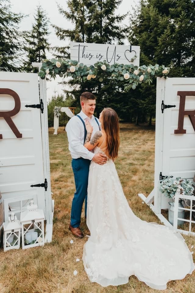 Beautiful Champagne Wedding Dress
