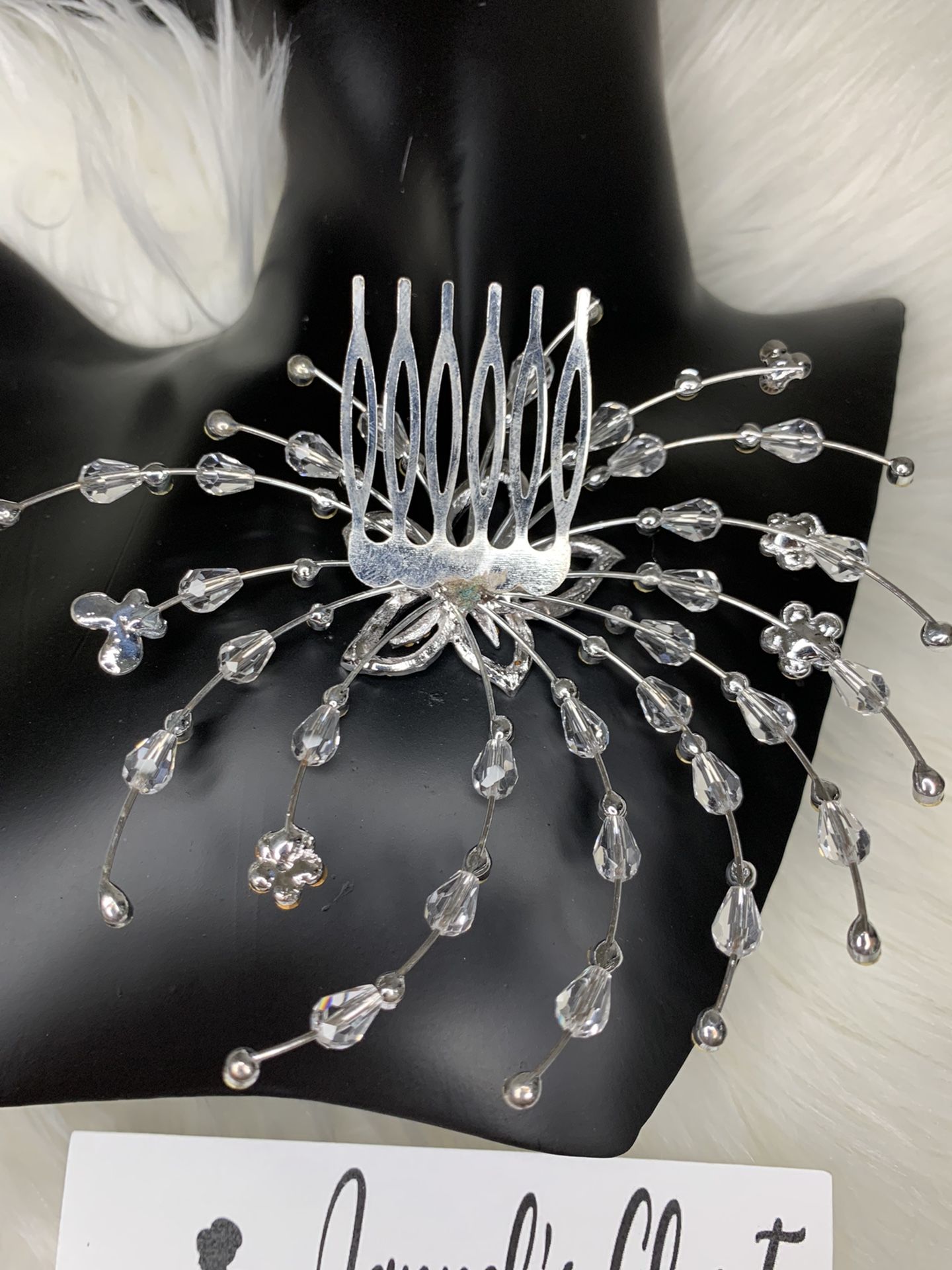 Bridal Side Comb Crystal Floral Rhinestone Headpieces For Bride Cute Wedding Hair Accessories Hair pieces