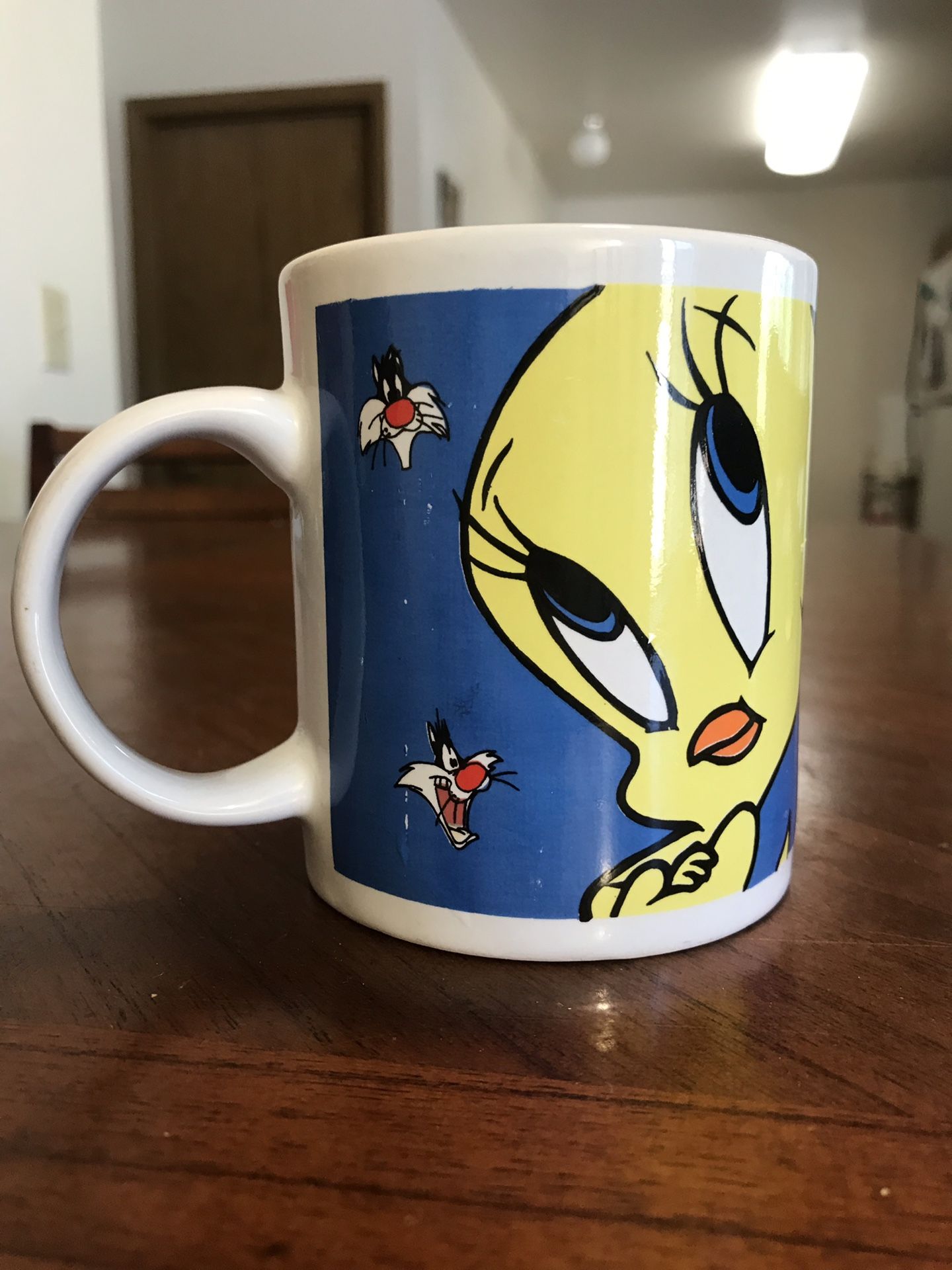 1999 Warner Bros."Tweety Bird/Sylvester" Collector Mug - Looney Tunes by Gibson