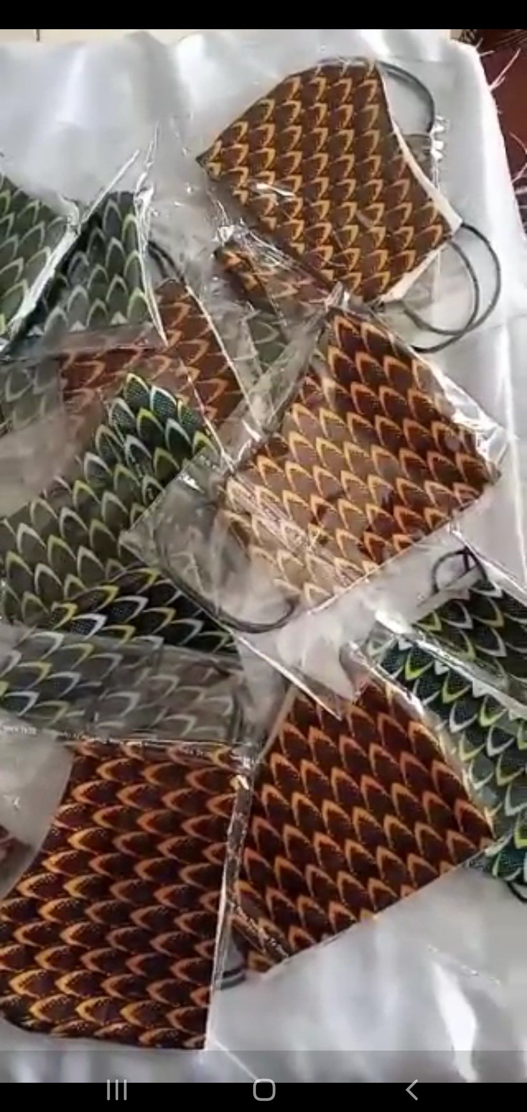 Unisex African print face masks - Buy 10 pieces for $65
