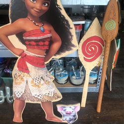 Moana props Wood Stands  decorations Thumbnail