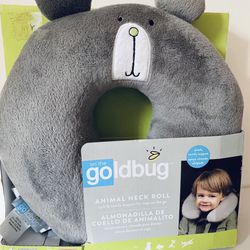 On the Goldbug™ Bear Animal Neck Roll Travel Pillow, Toddler Neck Support Thumbnail