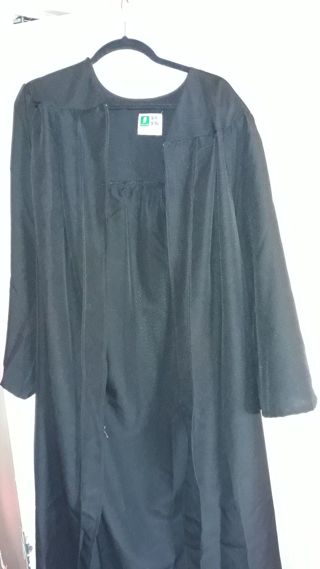 Black graduation gown