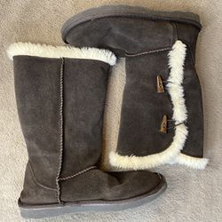 Women’s Brown Fur Winter Boots Thumbnail