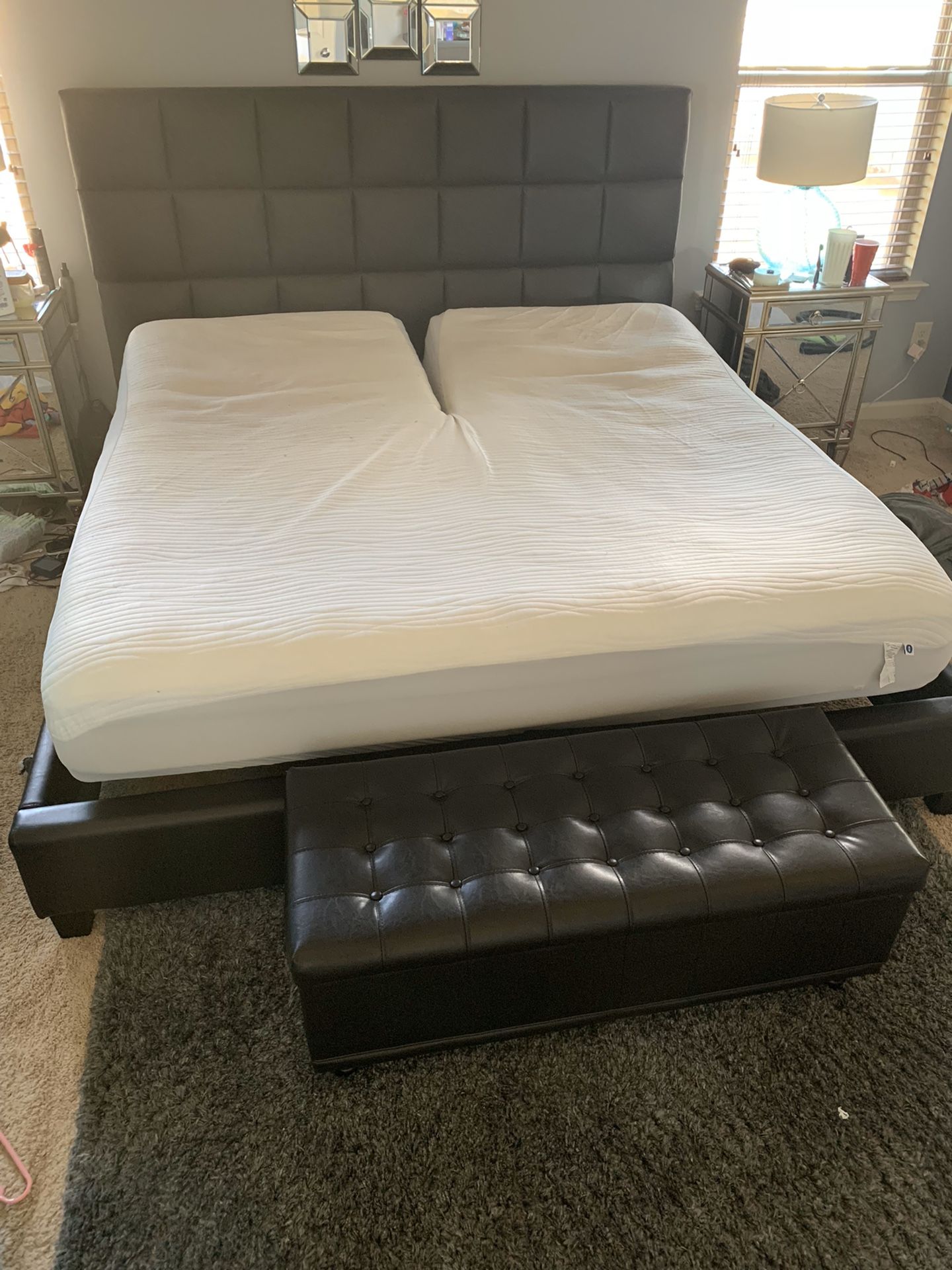King Size Sleep Number Bed For Sale King Size SLEEP NUMBER adjustable bed with Headboard and bed frame for