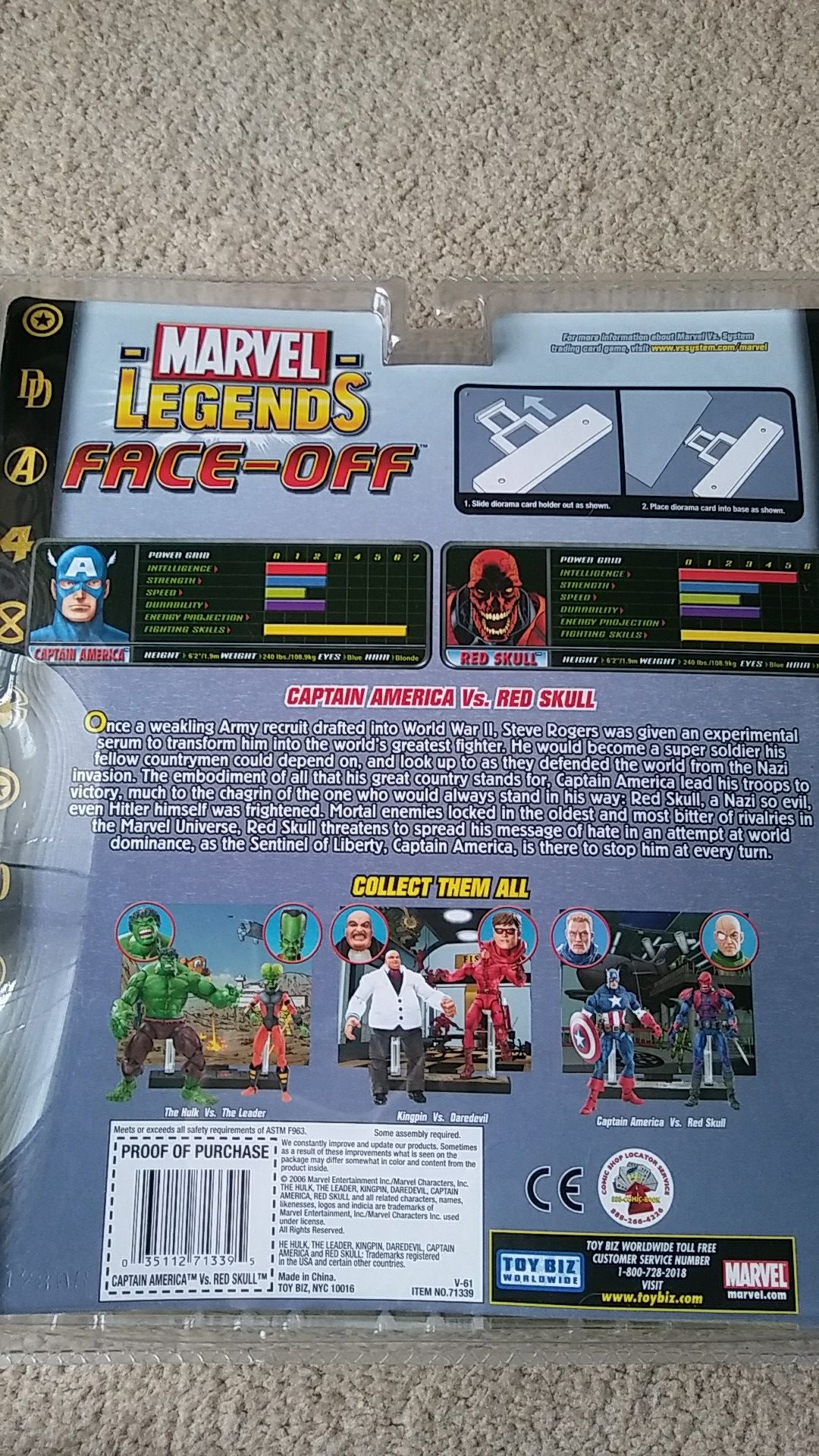2006 Marvel Legends Face-off Captain America vs Red Skull NIB New