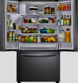 Counter-Depth Fingerprint Resistant Refrigerator - Black Stainless Steel Model: Samsung Thumbnail
