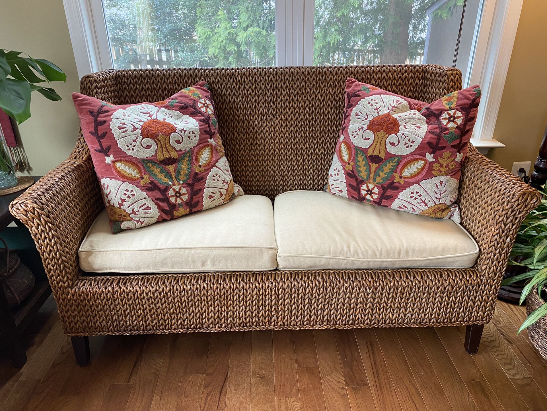 Seagrass Sofa and Chair Set—LIKE NEW!