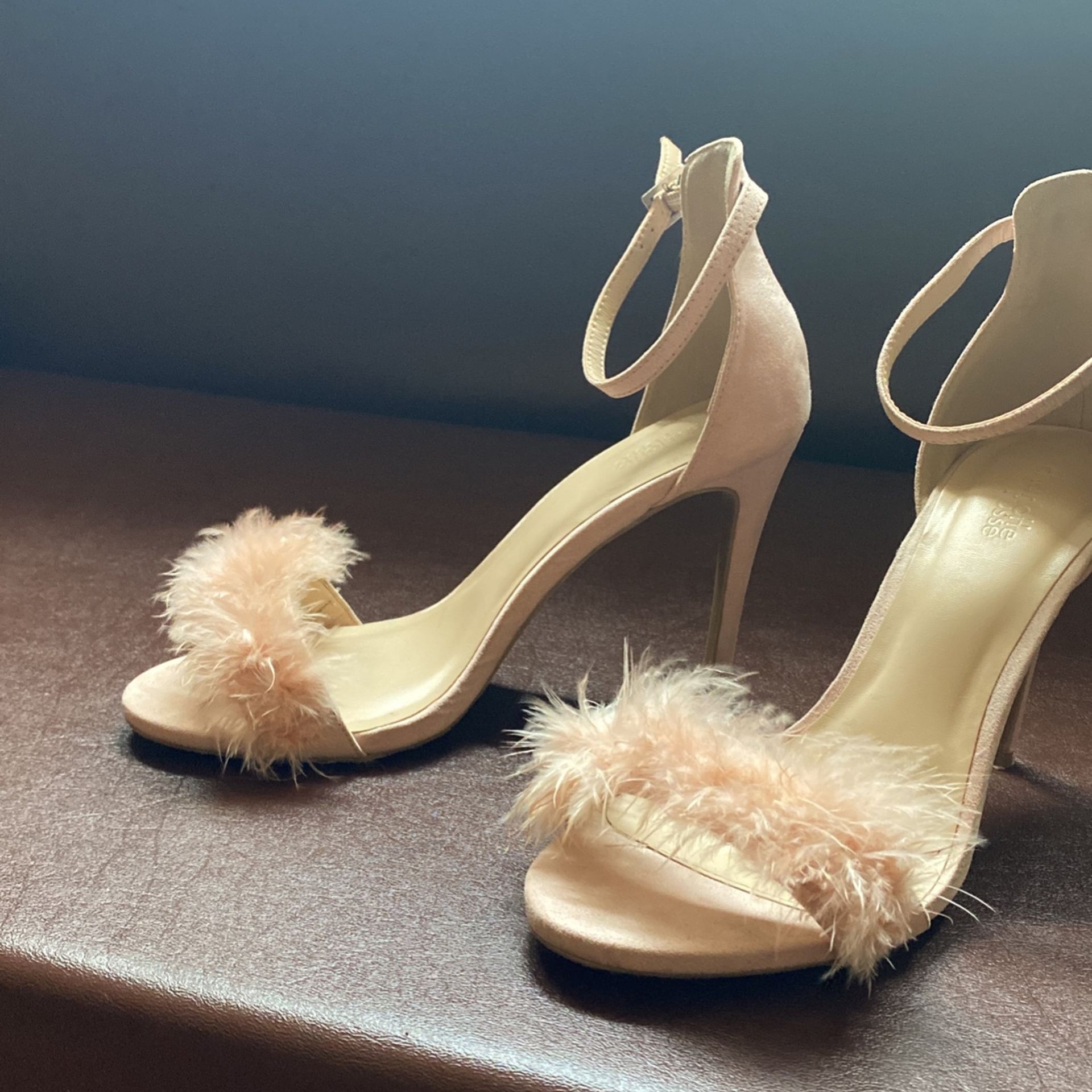 Pink Fur Heel