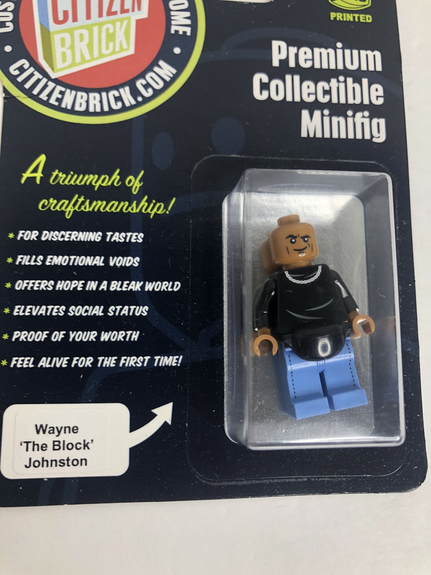 Citizen Brick Mini Figure (Not Official LEGO) Canibal The Rock Space Exterminator Long Bong Silver Ofbrick