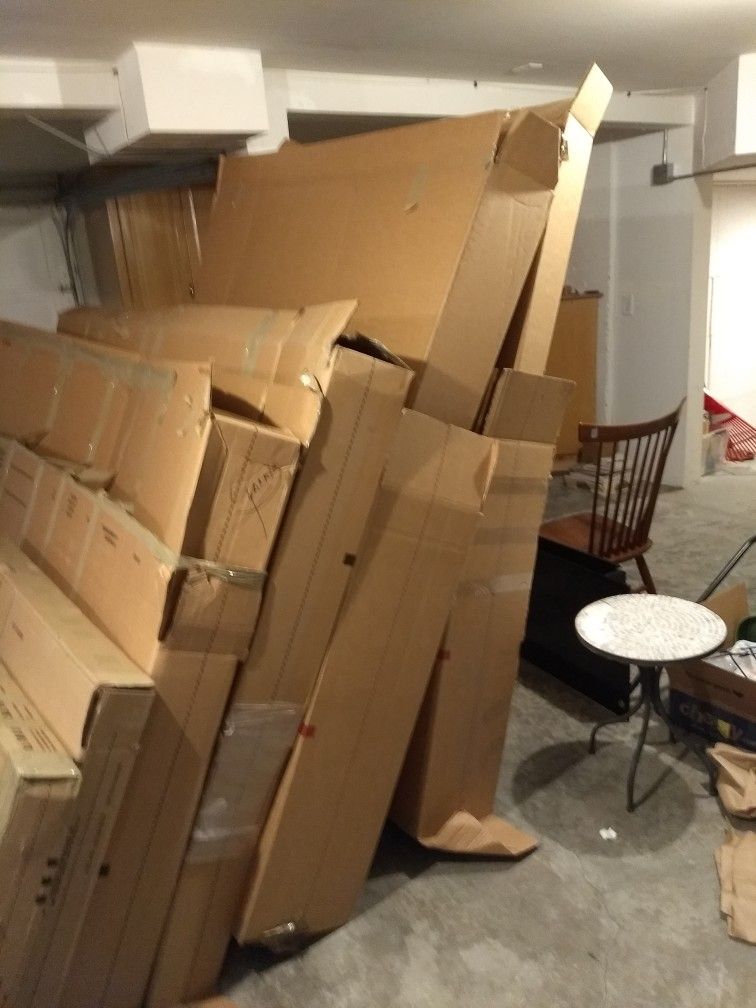 Moving Boxes And Wrapping Paper