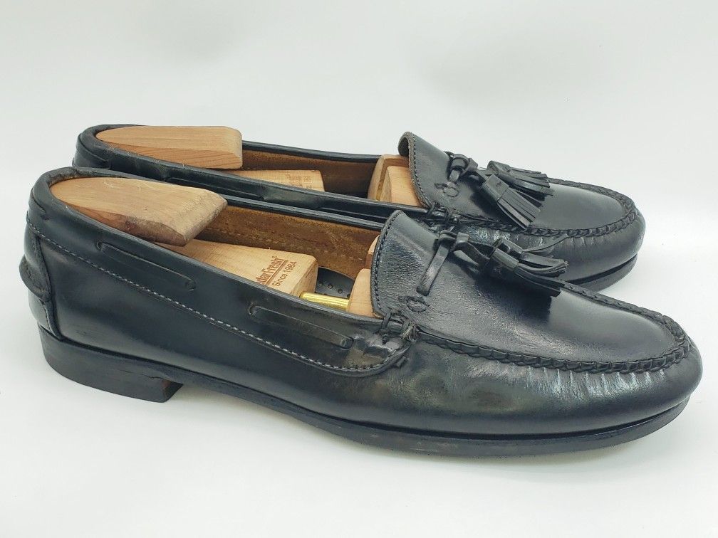 Cole Haan Men's Black Tassel Loafers Dress Shoes Slip On Oxfords Size 11.5 C