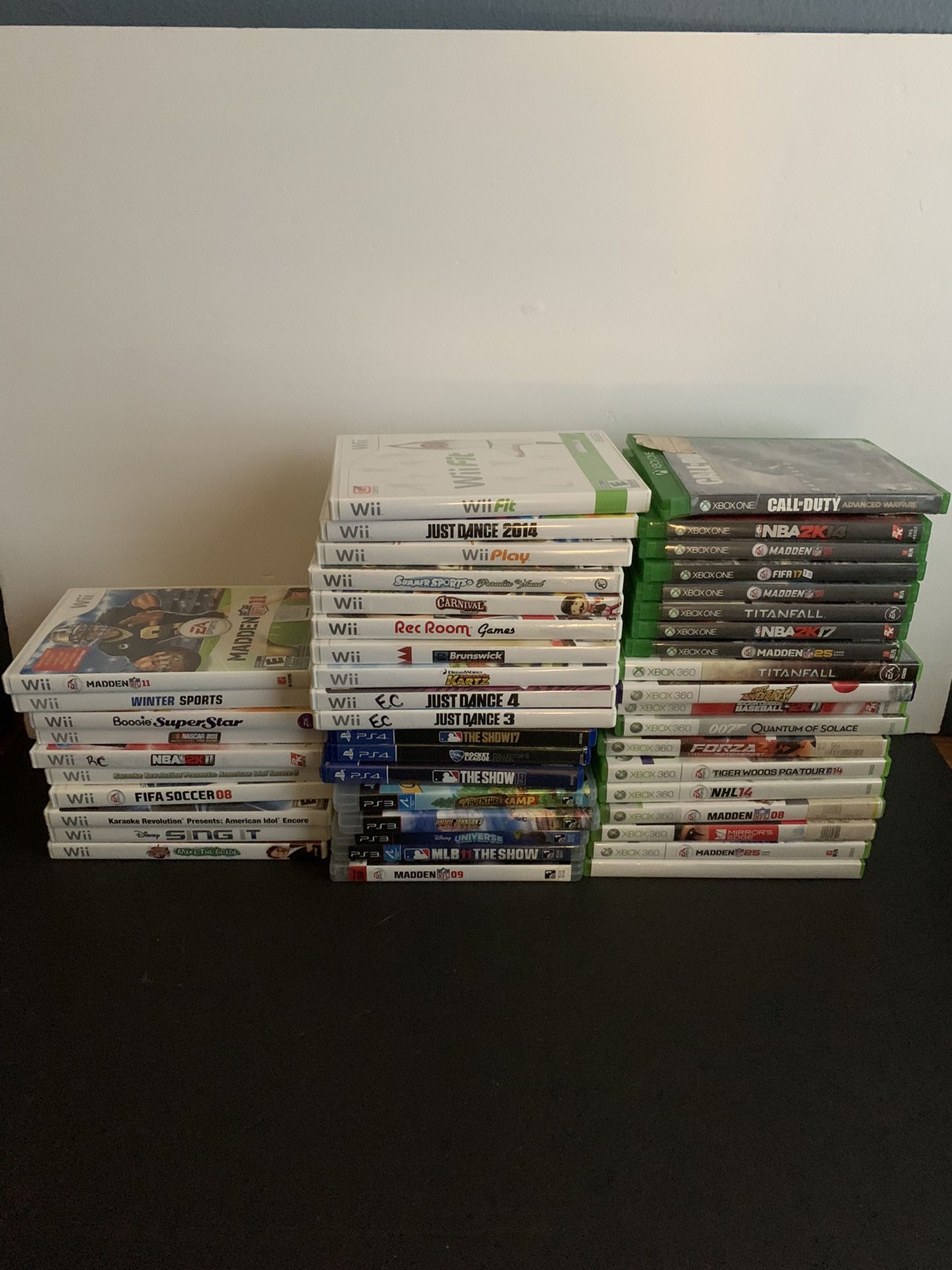 48 Video Games (Xbox, PS4, Wii)