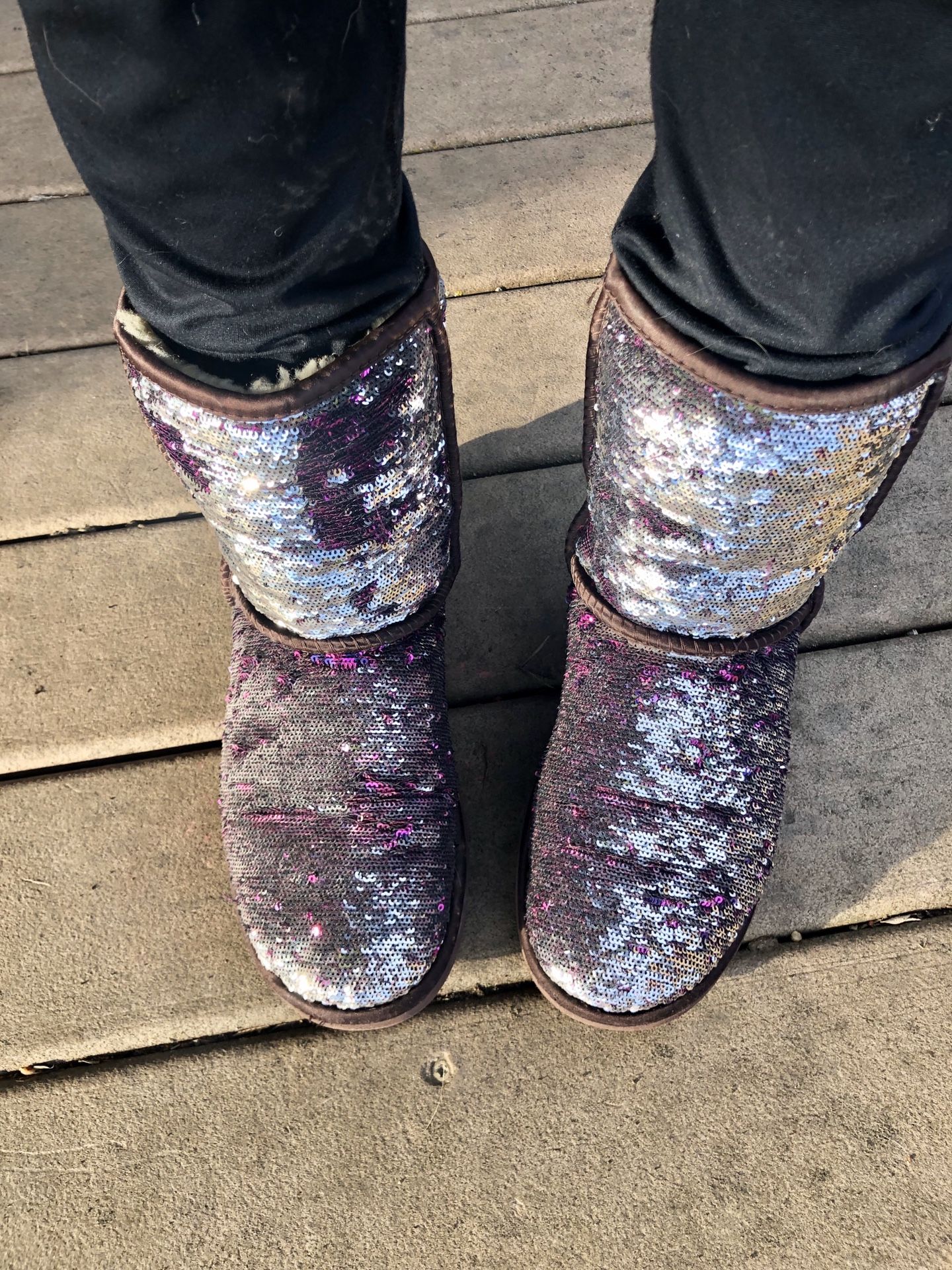 Ugg classic sequin boots size 8