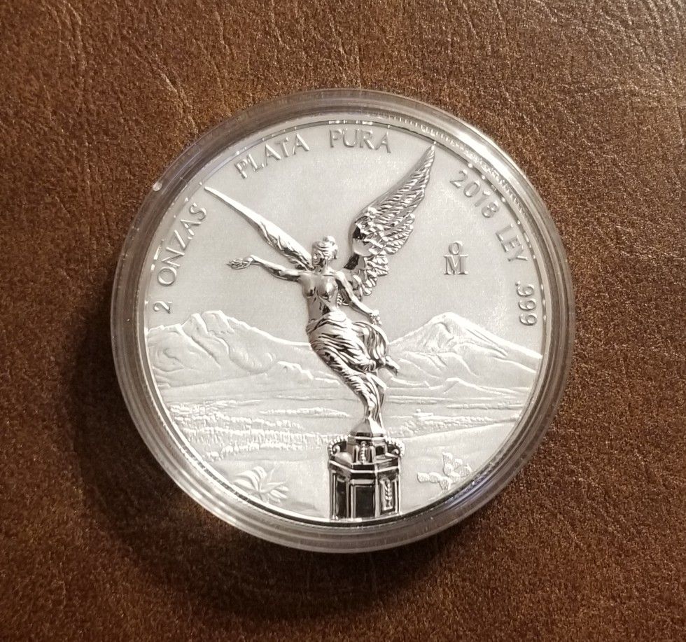 2018 Mexico 2 oz Silver Reverse Proof Libertad
