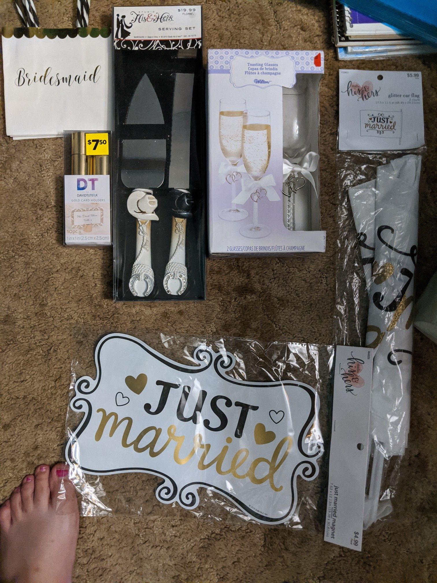 Unused Wedding Items