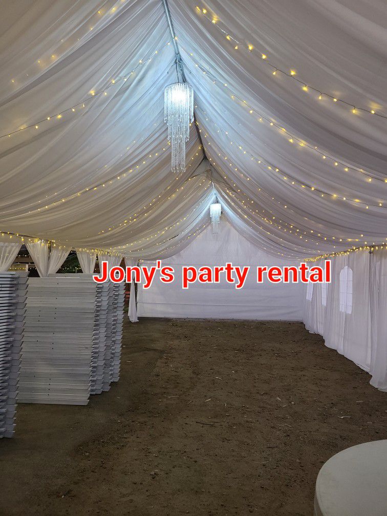 Canopys, Draping, Tables, Chairs, Jumpers And Heaters 