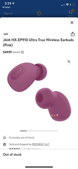 Jam Wireless Pink Earbuds  Thumbnail