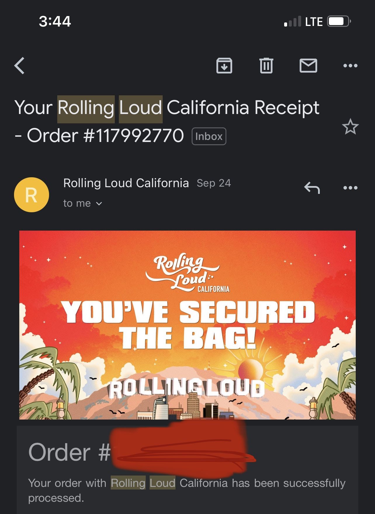 Rolling Loud 3 Day GA Ticket