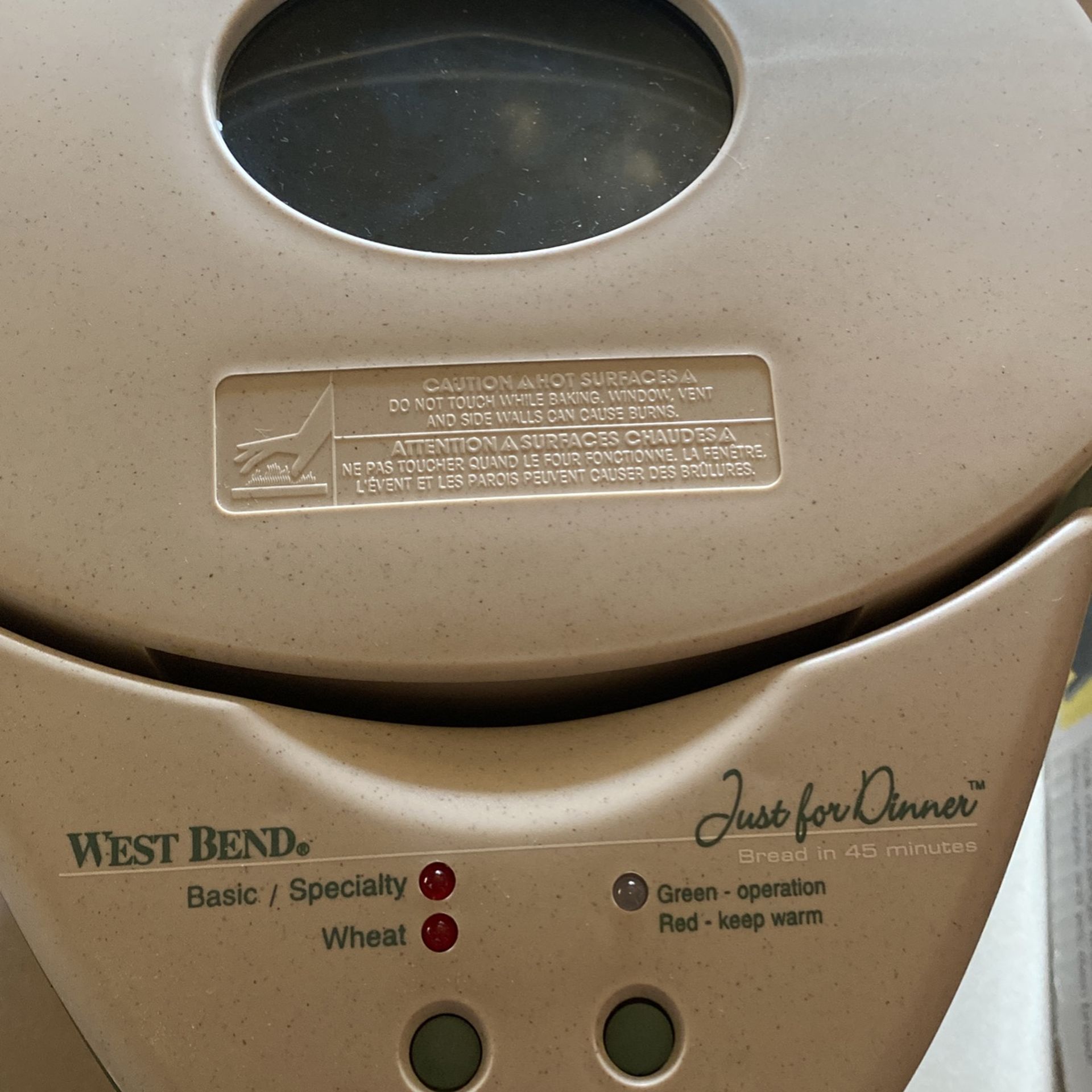 West Bend Bread Maker