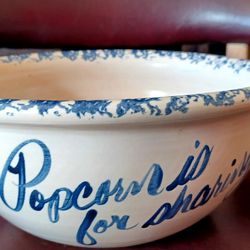 Large Popcorn Bowl Says Popcorn Is For Sharing And That's All Folks Thumbnail