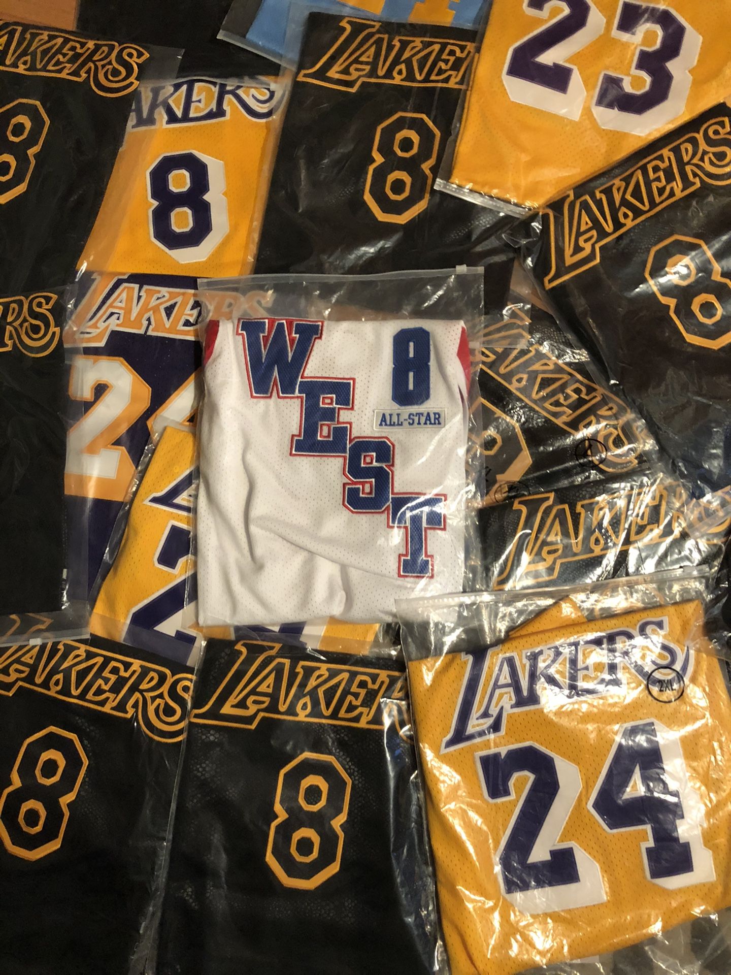 Los Angeles Lakers #8 Kobe Bryant Purple Rookie NBA Jersey