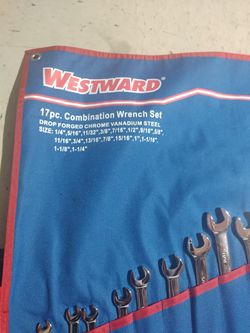 WESTWARD 17pc. Combination Wrench Set Thumbnail