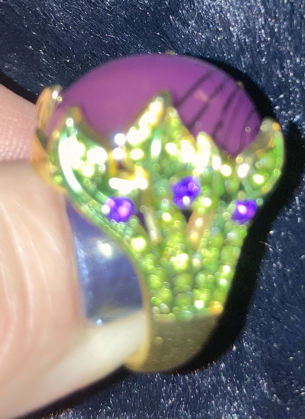 Ring Size 5 With Purple Stone