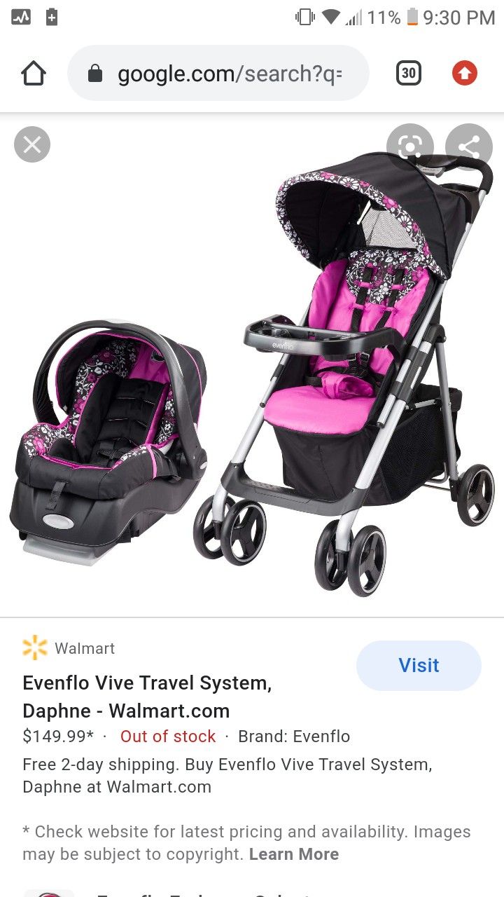 Evenflo Stroller And Carseat Combo