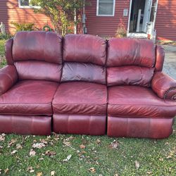 Leather 3 Seat Couch Thumbnail