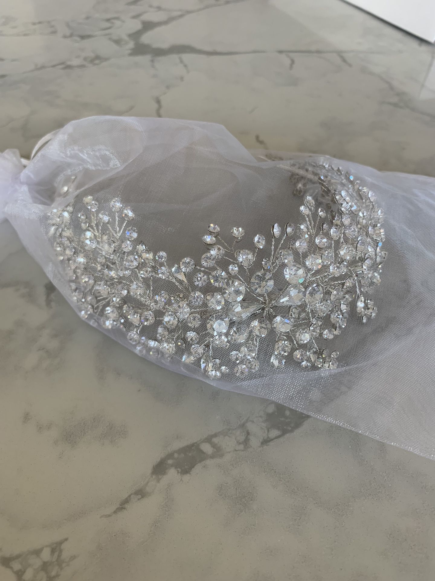 swarovski wedding hair vine/headband