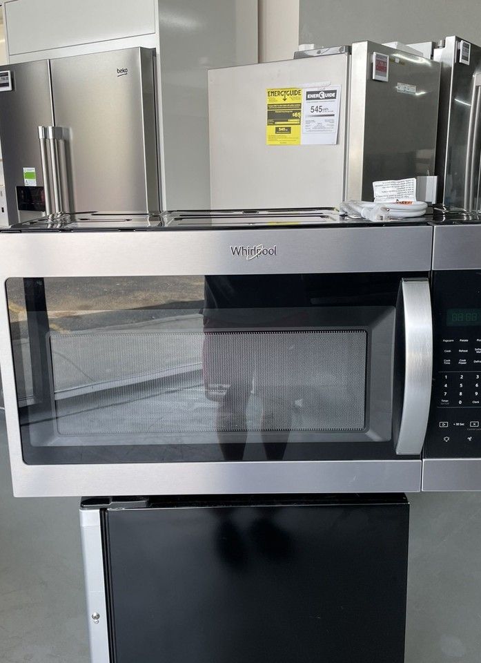 NEW Whirlpool Fingerprint Resistant Stainless Steel OverTheRange