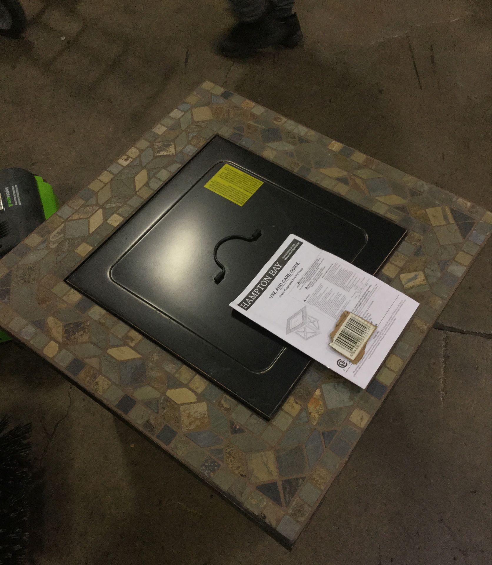 Hampton Bay Cross Ridge Gas Fire Pit Table