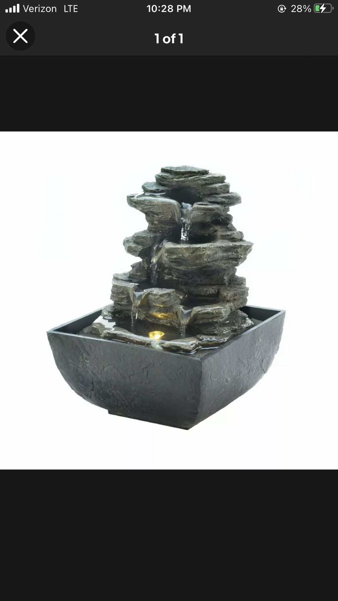 Tiered Rock Formation Table Top Fountain