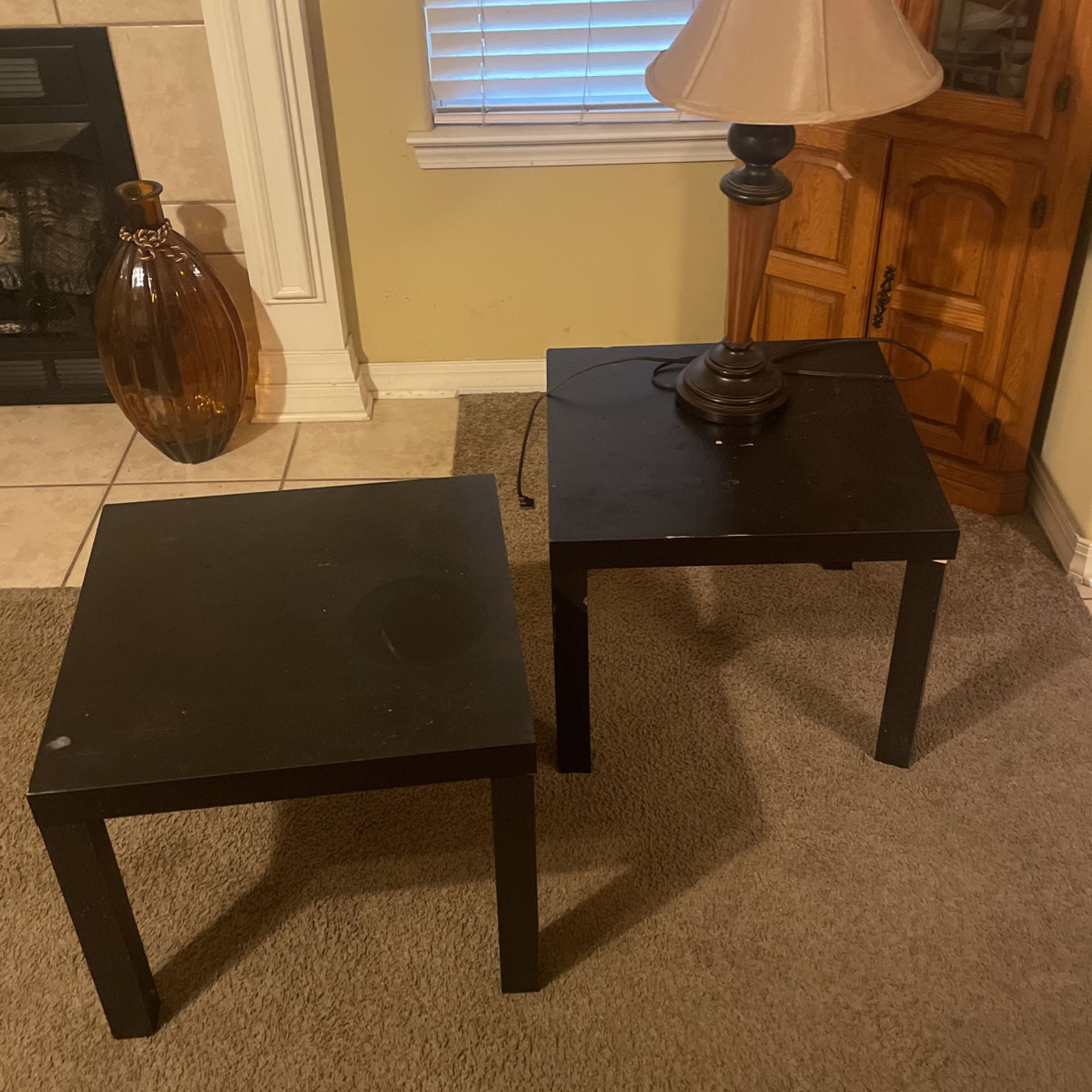 End Tables And Lamp 