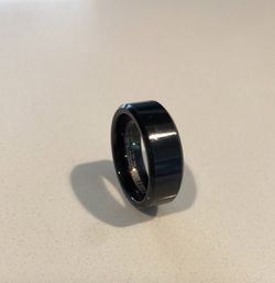 Triton Ring Black Onyx Carbide /Wedding Band Size 9 Thumbnail