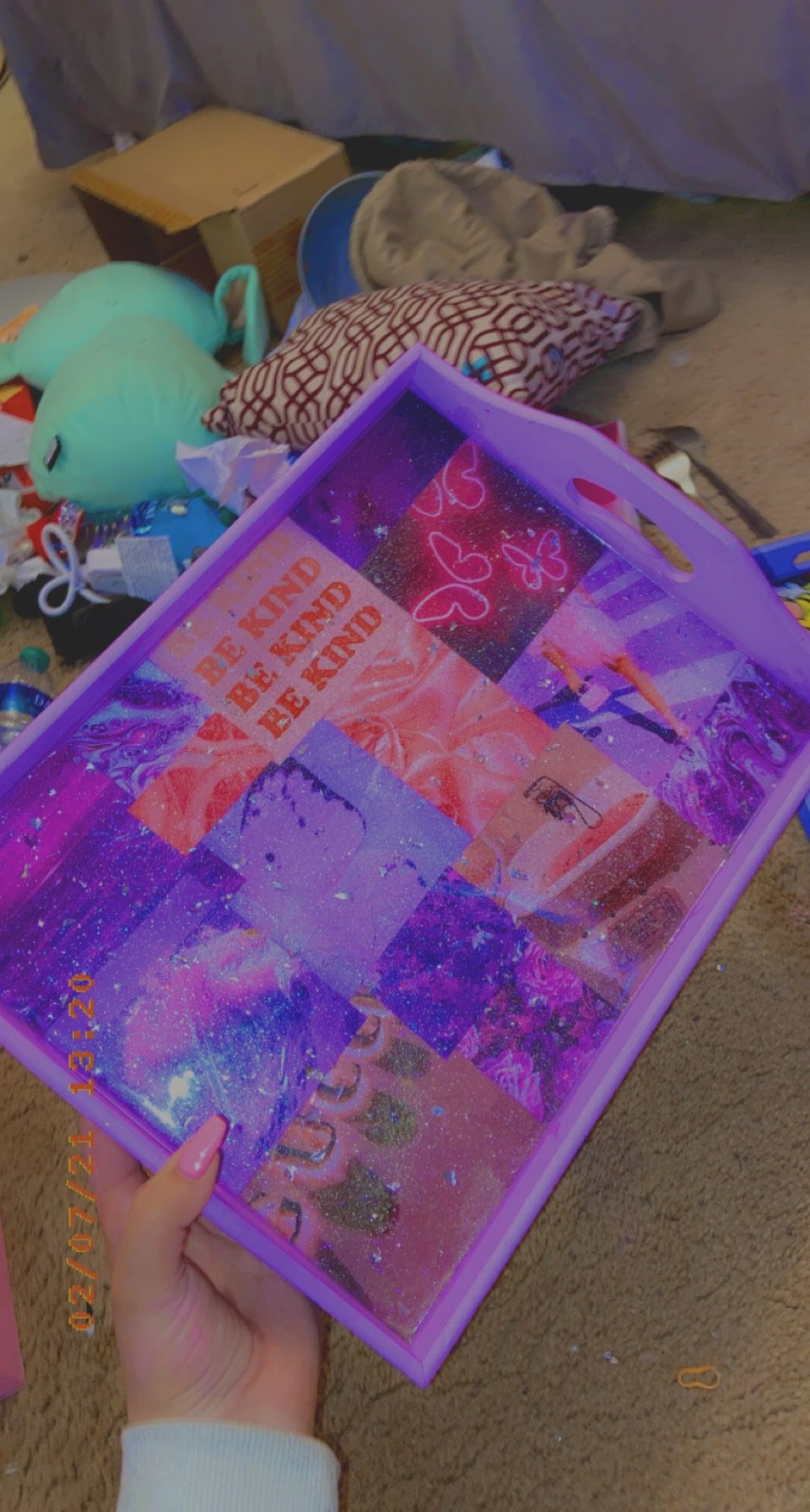 A Purple Rolling Tray